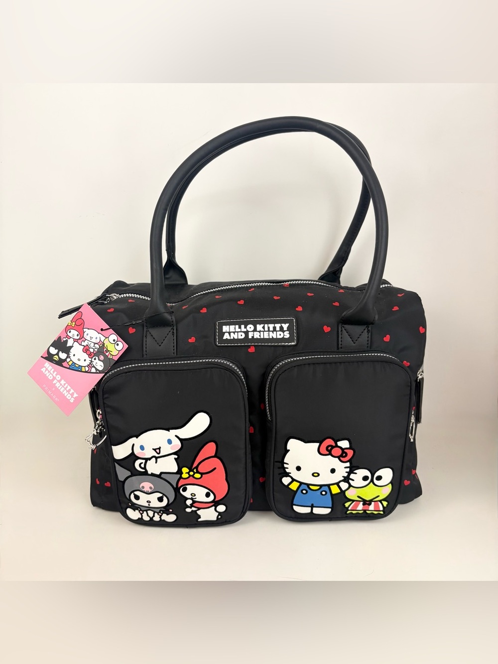 New Sanrio Hello Kitty And Friends Black Hearts Weekend Travel Bag New With Tags